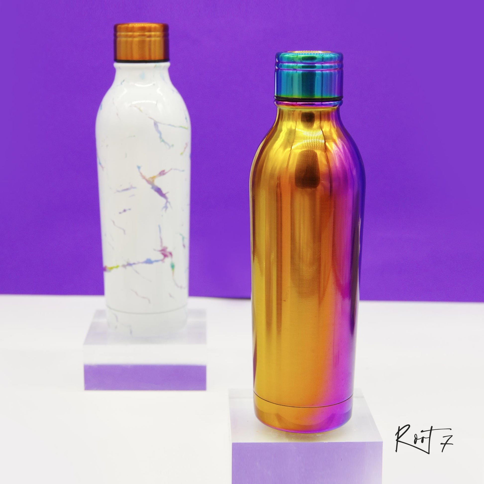 Root7 OneBottle® Polished Rainbow (500 ml) - Premium Vacuum Bottle from Root7 - Just $30! Shop online now at Dimlaj Jordan 