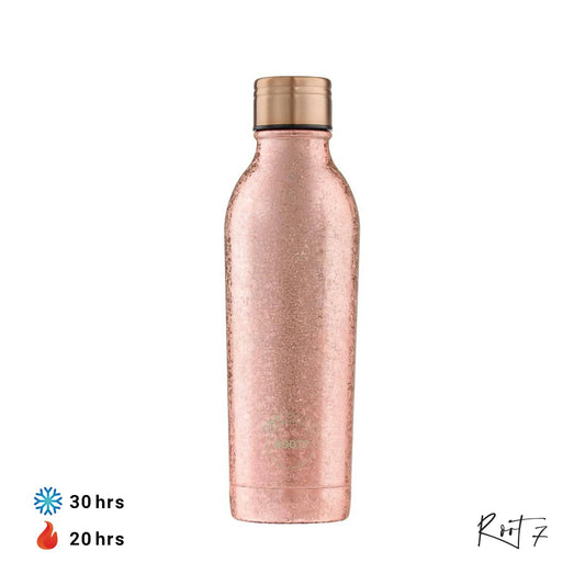 Root7 OneBottle® Rose Gold Sparkle (500 ml) - Premium Vacuum Bottle from Root7 - Just $30! Shop online now at Dimlaj Jordan 