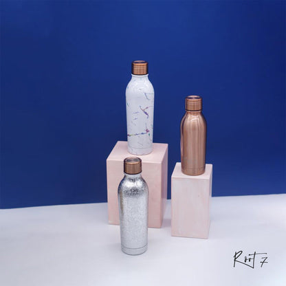 Root7 OneBottle® Silver Sparkle (500 ml) - Premium Vacuum Bottle from Root7 - Just $30! Shop online now at Dimlaj Jordan 