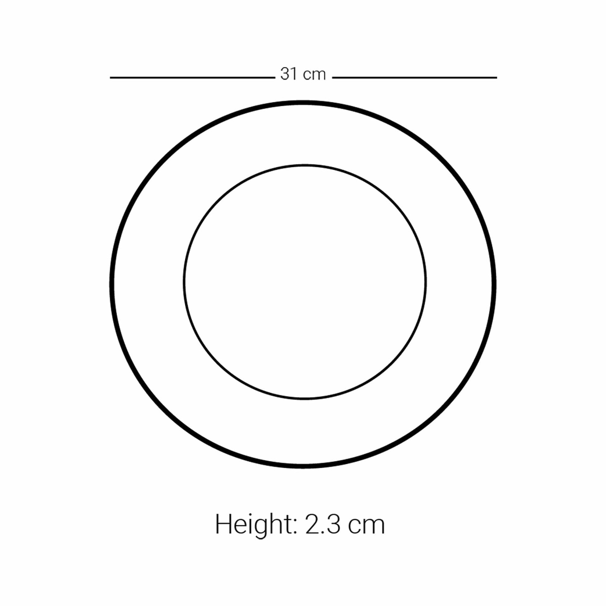 Dimlaj Kareem Large Charger Plate - Premium Porcelain Plates from Kareem By Dimlaj - Just $70! Shop online now at Dimlaj Jordan 