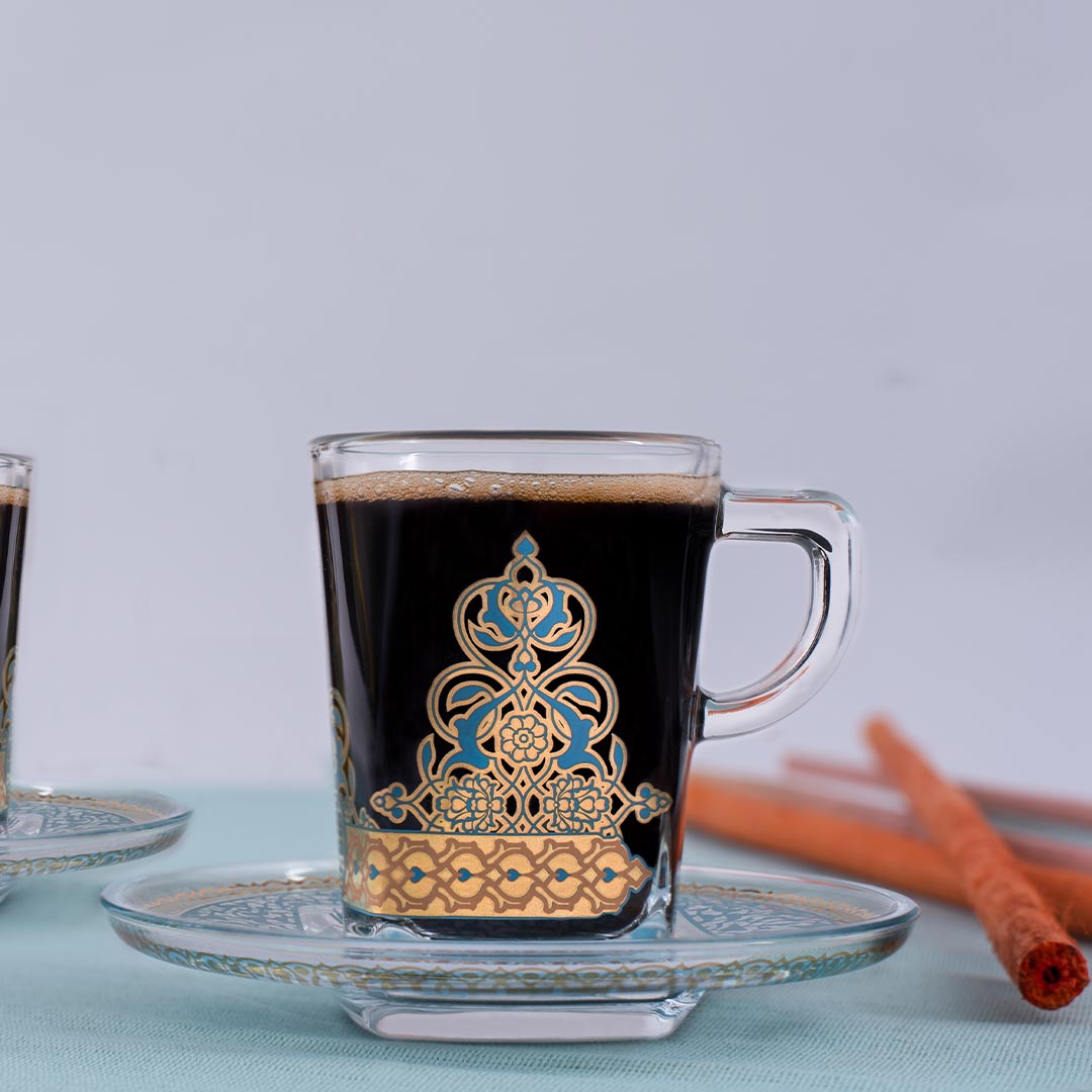 Dimlaj Rayhan Set of 6 Pcs Coffee Cups - Premium Turkish Coffee Cups from Rayhan By Dimlaj - Just $80! Shop online now at Dimlaj Jordan 